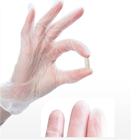 ビニールとラテックスの手袋